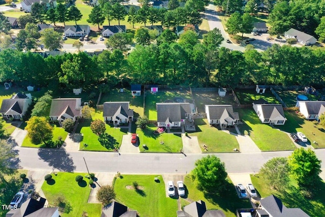 bird's eye view featuring a residential view