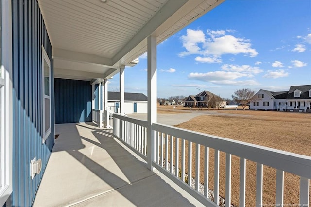 balcony with covered porch