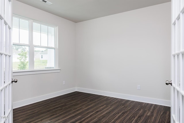 456 Barbour Farm Ln, Four Oaks, NC 27524 - empty room featuring baseboards and dark wood finished floors