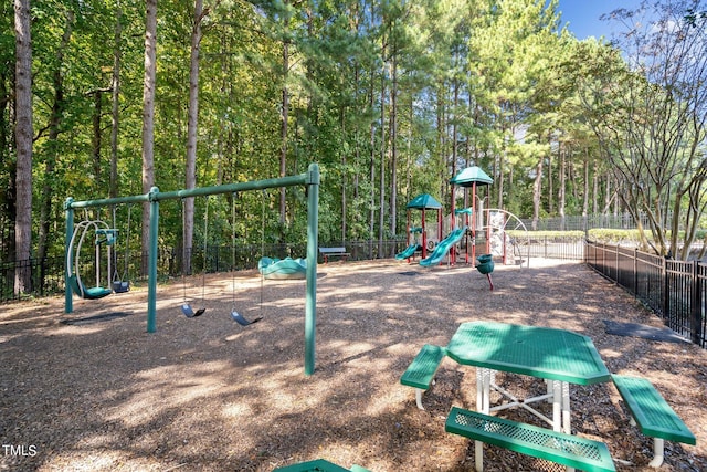 view of play area