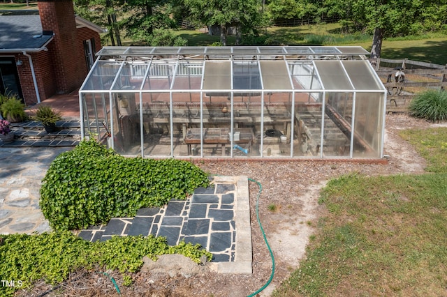 view of greenhouse