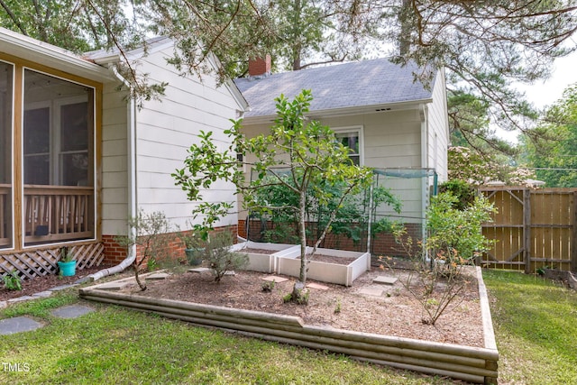 1209 Edgevale Rd, Durham, NC 27701 - view of yard with a garden
