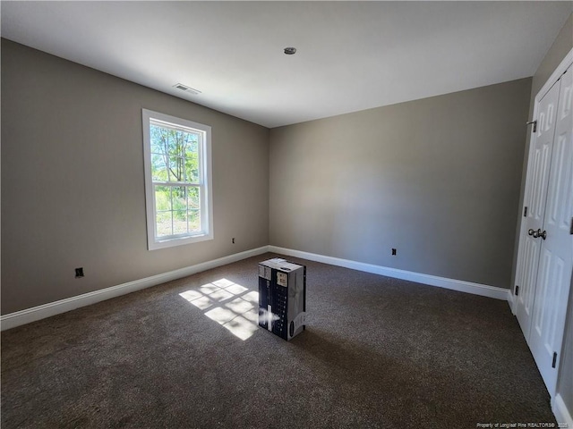 view of carpeted empty room