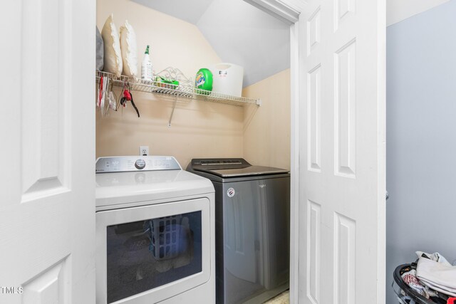 laundry area featuring washer and dryer