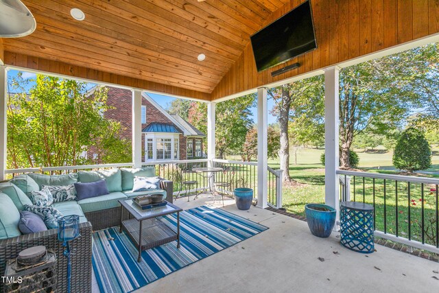 view of patio / terrace with outdoor lounge area