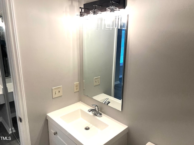 bathroom featuring vanity