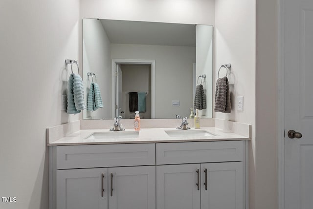 bathroom with vanity