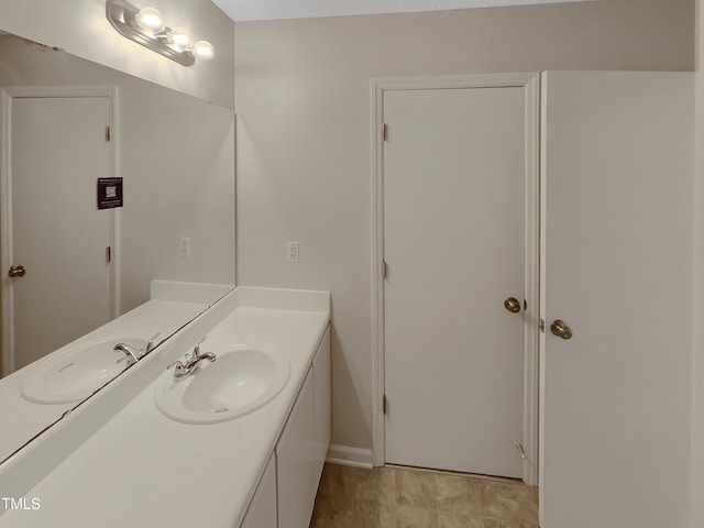 bathroom with vanity