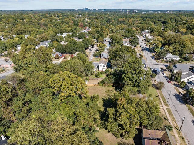 810 E Edenton St, Raleigh, NC 27601 - aerial overview of property's location with a heavily wooded area