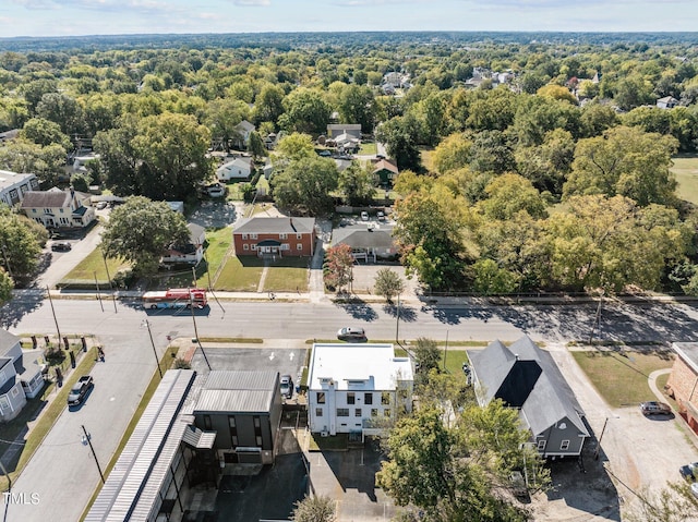 810 E Edenton St, Raleigh, NC 27601 - aerial view of residential area with a heavily wooded area