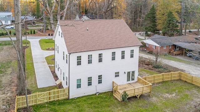 view of rear view of property