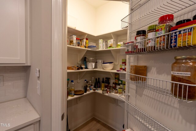 view of pantry