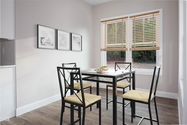 dining room featuring hardwood / wood-style flooring