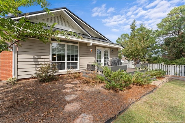 view of rear view of property