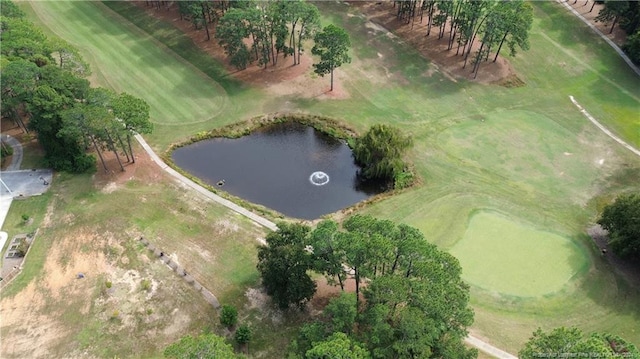 aerial view featuring a water view and a rural view