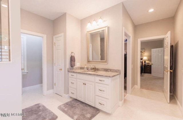 bathroom featuring vanity