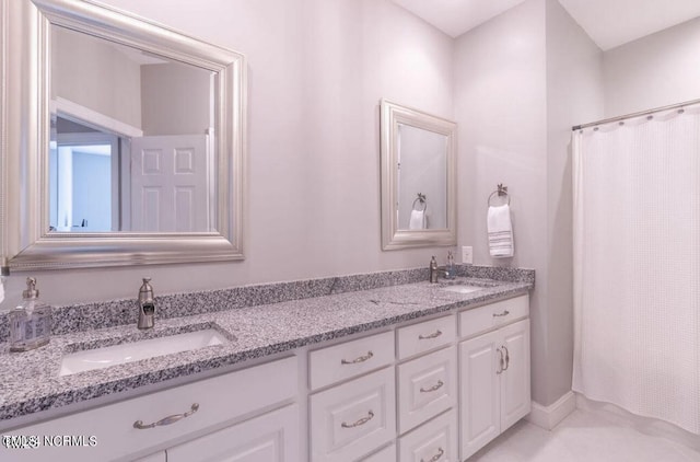 full bath with double vanity