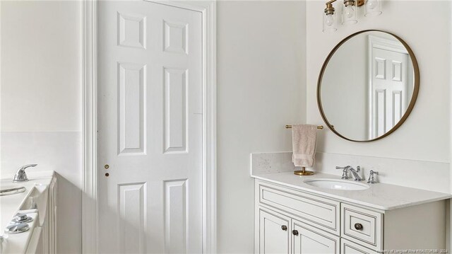 bathroom with vanity