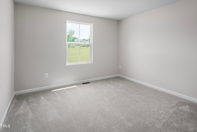 view of carpeted empty room