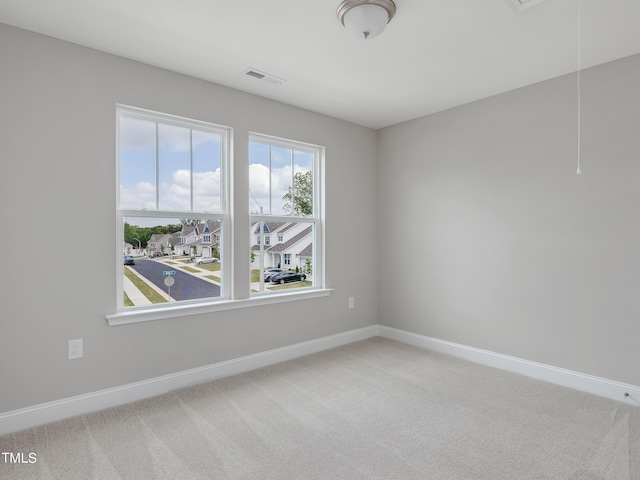 view of carpeted empty room