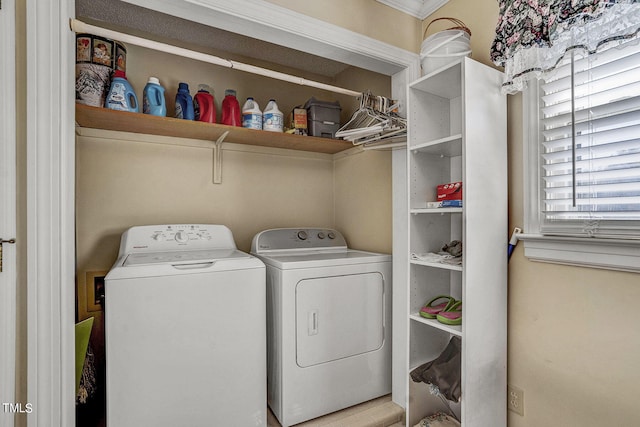 2554 Davis Mill Rd, Fremont, NC 27830 - washroom with separate washer and dryer and wood finished floors