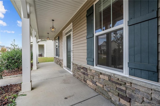 view of patio / terrace featuring a porch