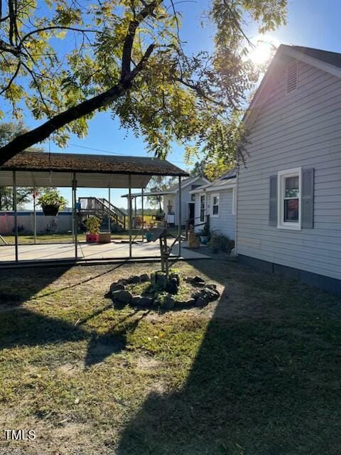 view of yard featuring a playground