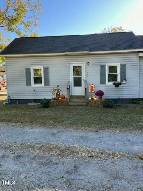 view of front of home