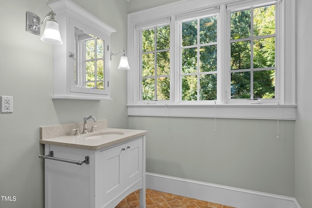 bathroom with vanity