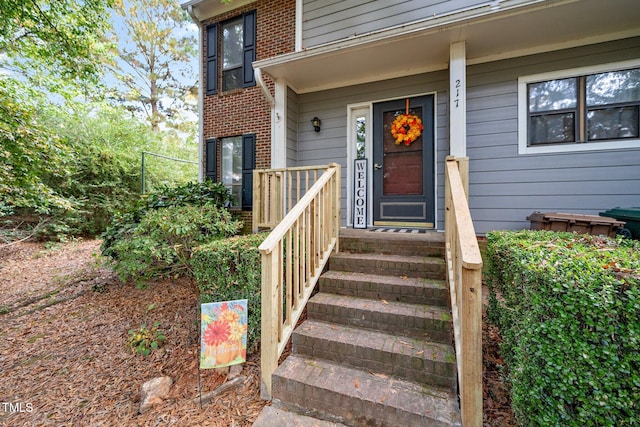 view of entrance to property