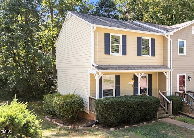 view of front of house featuring covered porch