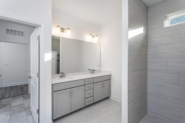 bathroom featuring vanity