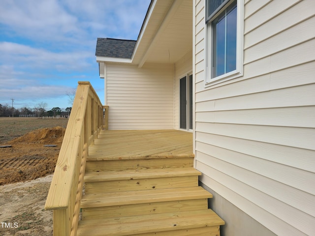 view of staircase