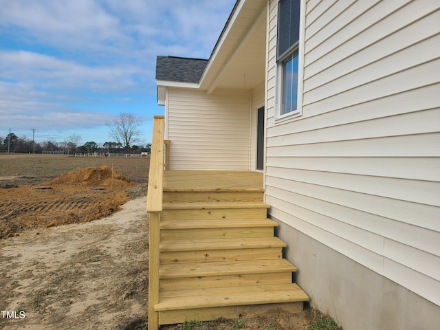 view of stairs