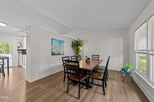 6125 Bellow St, Raleigh, NC 27609 - dining area featuring wood finished floors and baseboards