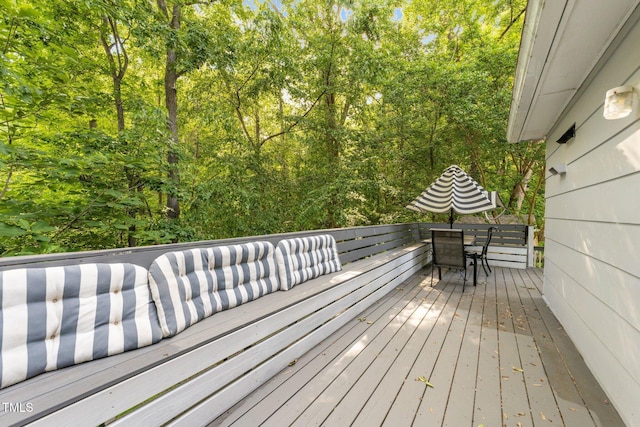 6125 Bellow St, Raleigh, NC 27609 - deck featuring outdoor dining area