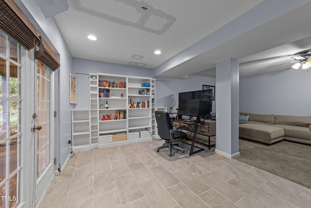 6125 Bellow St, Raleigh, NC 27609 - office featuring recessed lighting and baseboards