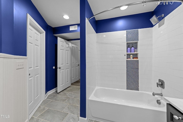 6125 Bellow St, Raleigh, NC 27609 - full bath with bathing tub / shower combination and vanity