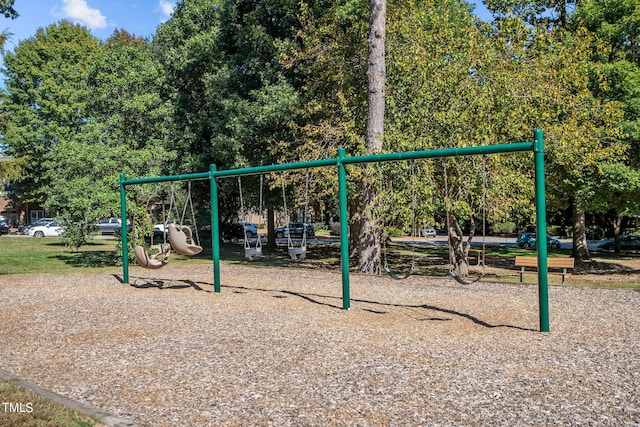 view of jungle gym