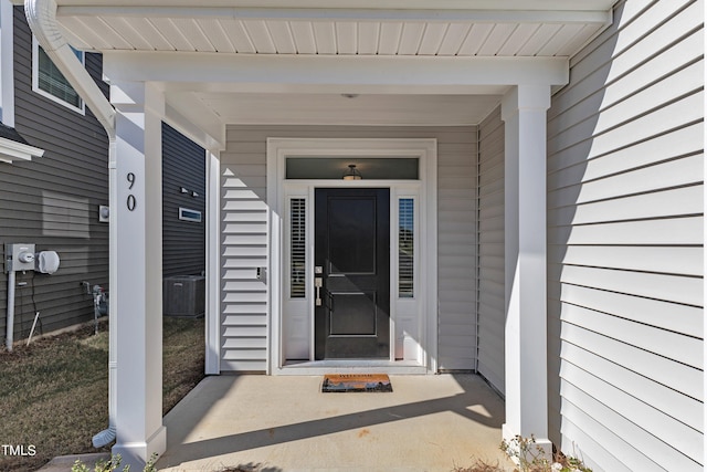 entrance to property with central AC