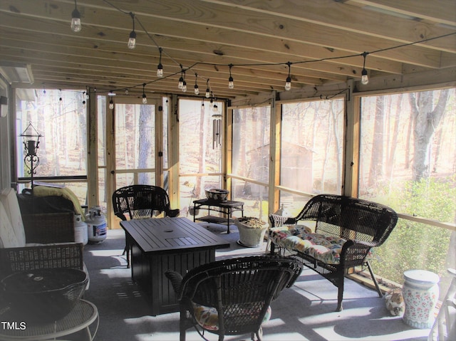 view of sunroom / solarium