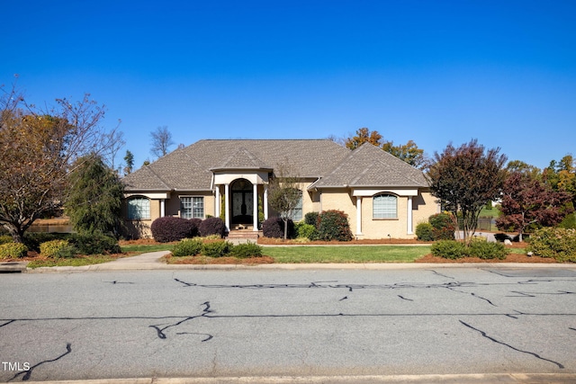 view of french country style house