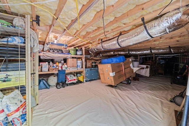 view of storage room