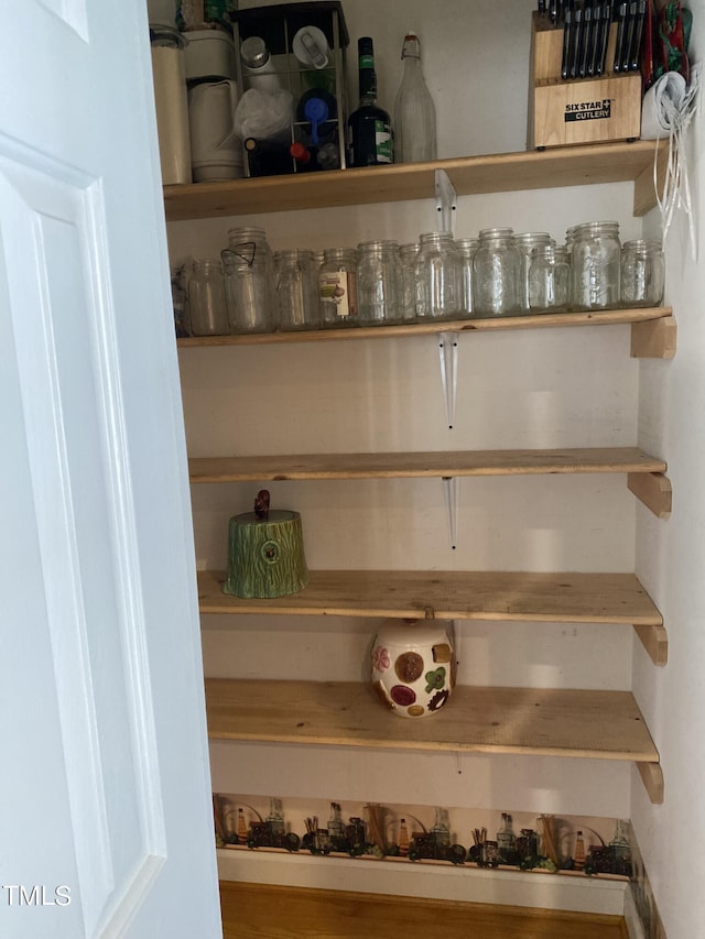 view of pantry