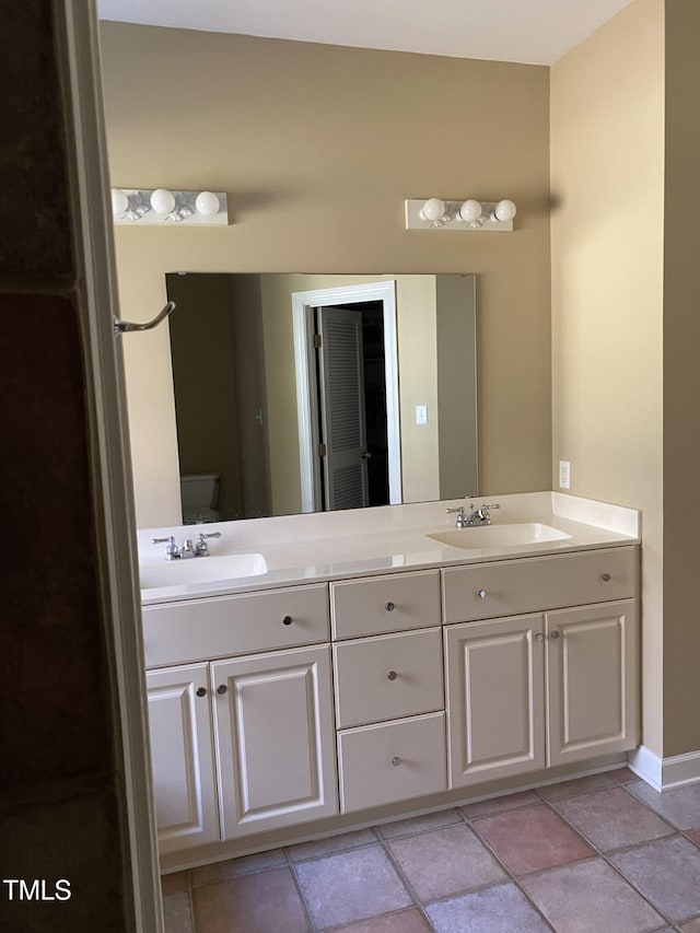 bathroom with vanity