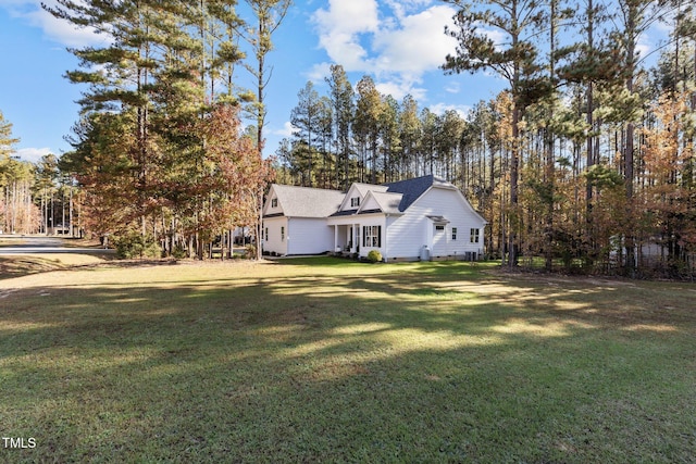 exterior space with a lawn