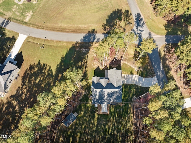 bird's eye view featuring a rural view