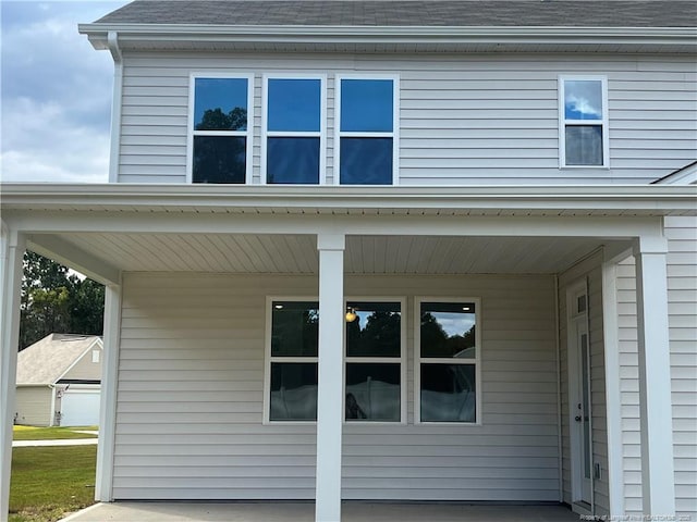 145 Cahill, Home, Raeford, NC 28376 - view of side of home featuring roof with shingles