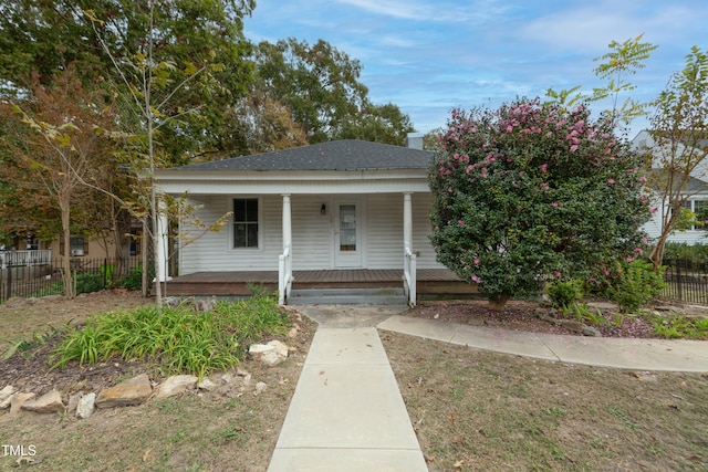 bungalow-style home with covered porch