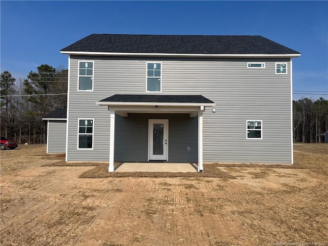 view of front of house with a patio